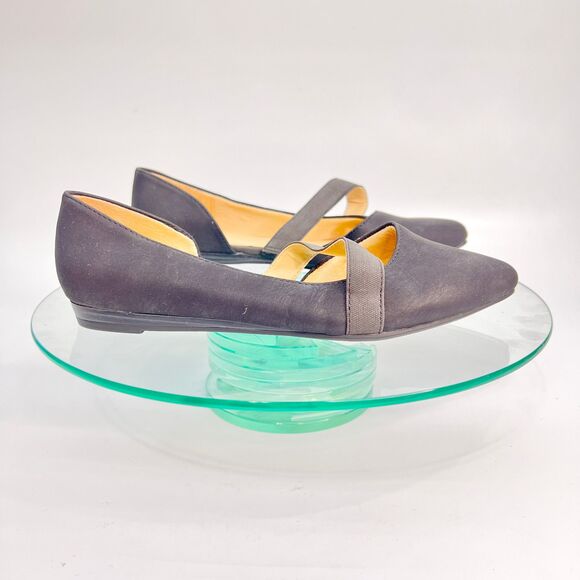 Life Stride Simply Comfort Flat Shoes 7.5 M Black Pointed Toe D'orsay - Picture 2 of 12